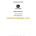 John Deere Harvester Head H290 Parts Catalog