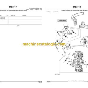 John Deere Harvester Head H290 Parts Catalog