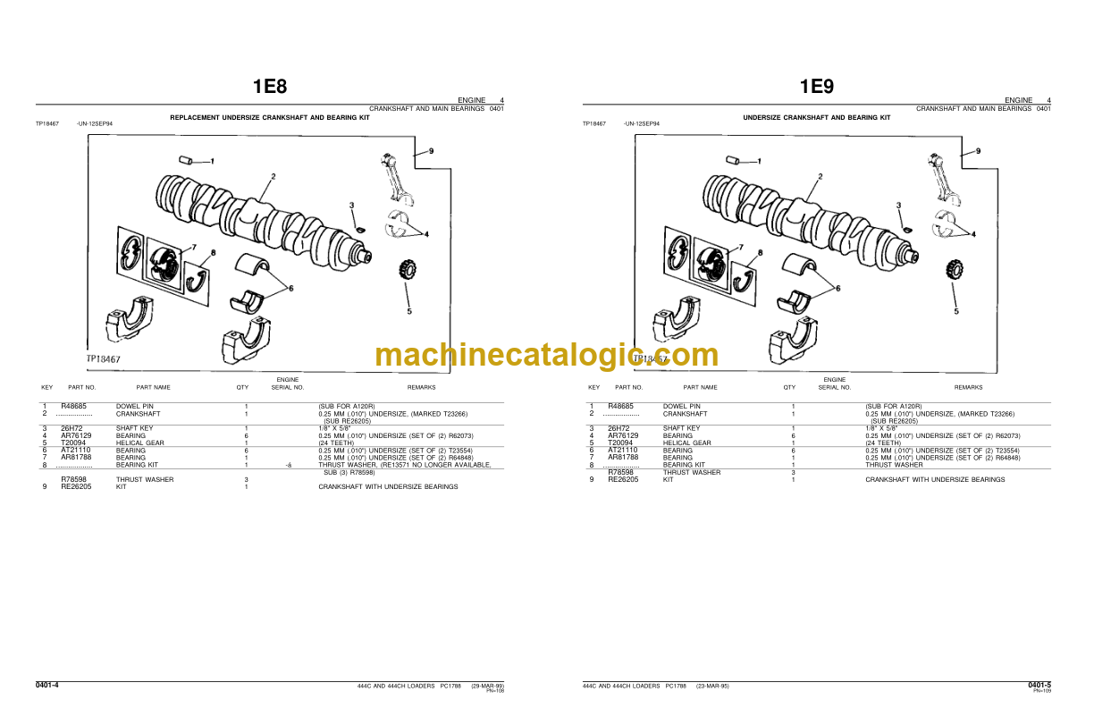 Hercules AR105356 Bucket Tilt Cylinder Seal Kit – Fits John Deere 444, 444C, 444CH, 544B Loaders