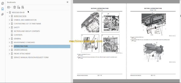 Hitachi ZX345USLC-7H Hydraulic Excavator Technical and Workshop Manual