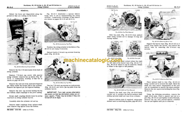 John Deere 93 and 93 Series A 94 95 and 95 Series A Backhoes Service Manual