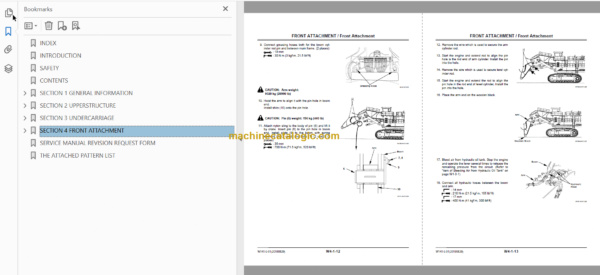 Hitachi EX2500-5 Excavator Technical and Assembly Procedure and Workshop Manual