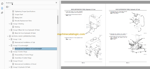 Hitachi ZW310 Wheel Loader Technical and Workshop Manual