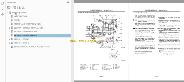 Hitachi HX120B HX140B Crawler Mounted Aerial Platform Technical and Workshop Manual