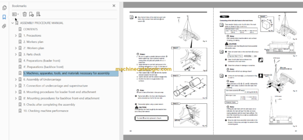 Hitachi EX2500-6 Hydraulic Excavator Technical and Assembly Procedure and Workshop Manual