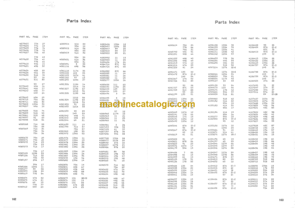 Hitachi PD80 Pile Driver Parts Catalog