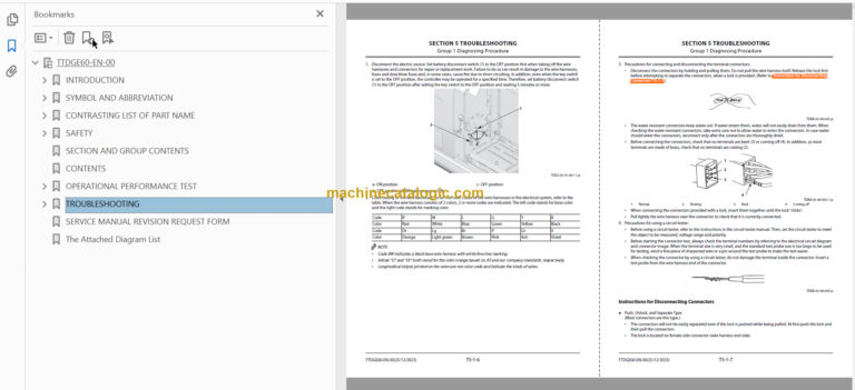 Hitachi ZX350LC-7H Hydraulic Excavator Technical and Workshop Manual