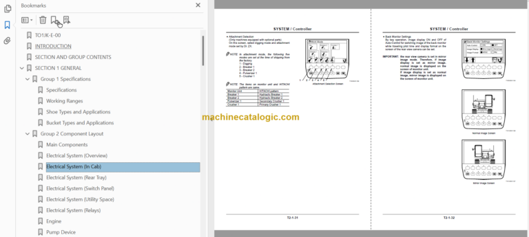 Hitachi ZX400R-3 ZX400LCH-3 Hydraulic Excavator Technical and Workshop Manual
