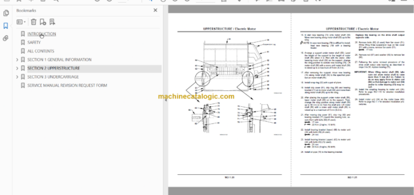 Hitachi EX2500E-5 Electric Excavator Technical and Workshop Manual