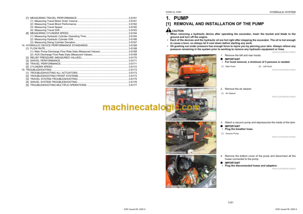 Kubota KX61-3 KX71-3 Excavator Code No.97899-60810 Workshop Manual