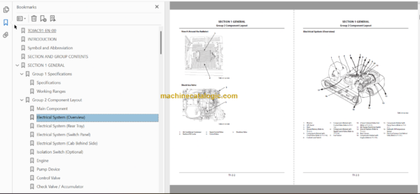 Hitachi ZX470LC-5G Hydraulic Excavator Technical and Workshop Manual