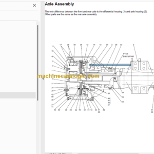 Hitachi ZW330 Wheel Loader Technical and Workshop Manual