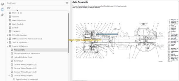 Hitachi ZW330 Wheel Loader Technical and Workshop Manual