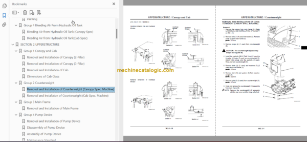 Hitachi ZX17U-2 Hydraulic Excavator Technical and Workshop Manual