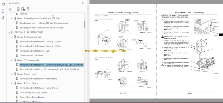 Hitachi ZX17U-2 Hydraulic Excavator Technical and Workshop Manual