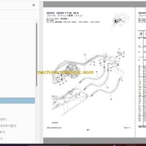 Hitachi ZX140W-3 Wheeld Excavator Parts Catalog & Equipment Components Parts Catalog