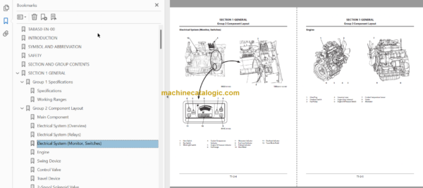 Hitachi ZX17U-5A ZX19U-5A Hydraulic Excavator Technical and Workshop Manual