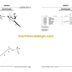 John Deere 870D AND 872D MOTOR GRADERS Parts Catalog