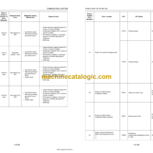 Kubota KX080-4(V3307-CR-TE4-BH) Common Rail System Diagnosis Manual