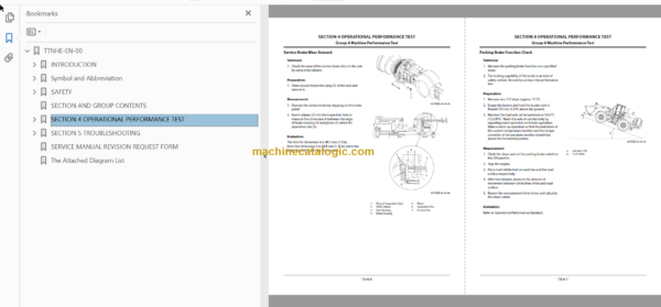 Hitachi ZW370-5B Wheel Loader Technical and Workshop Manual