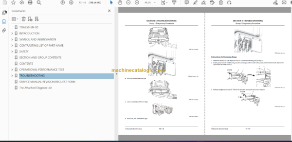 Hitachi ZX530LCH-7 Hydraulic Excavator Technical and Workshop Manual