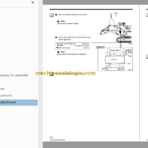 Hitachi EX3600E-6 Hydraulic Excavator Technical and Assembly Procedure and Workshop Manual