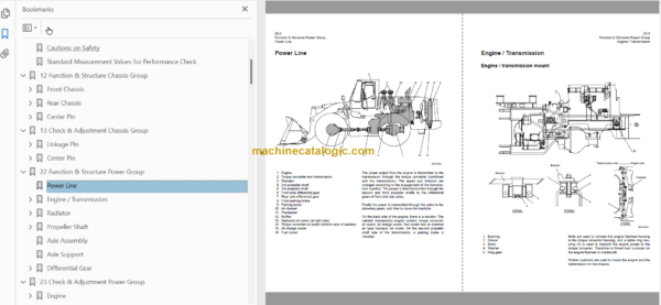 Hitachi ZW370-G Wheel Loader Technical and Workshop Manual