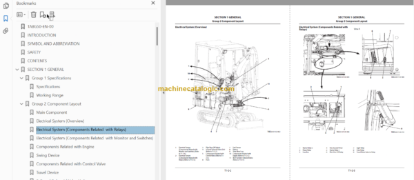 Hitachi ZX19-5A Hydraulic Excavator Technical and Workshop Manual