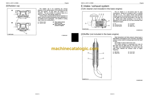 Kubota KX61-3 KX71-3 Excavator Code No.97899-61050 Workshop Manual