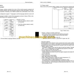 Kubota KX61-3 KX71-3 Excavator Code No.97899-60810 Workshop Manual