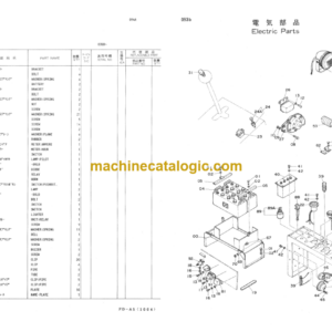 Hitachi PD60 PILE DRIVER BASIC MACHINE Parts Catalog