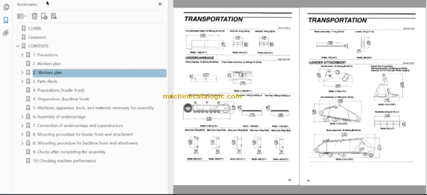 Hitachi EX5500 Technical and Assembly Procedure and Workshop Manual