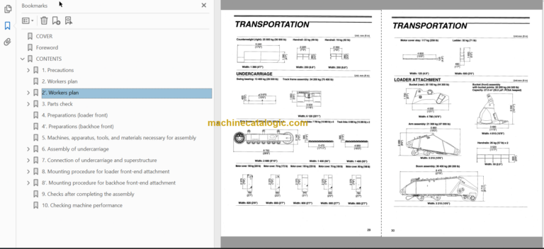 Hitachi EX5500 Technical and Assembly Procedure and Workshop Manual