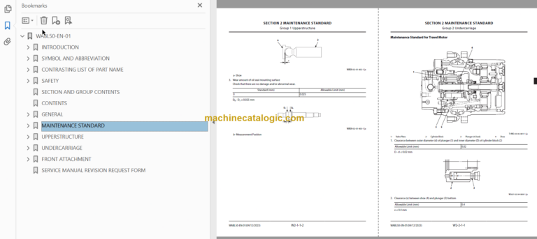 Hitachi ZX19-6 Hydraulic Excavator Technical and Workshop Manual