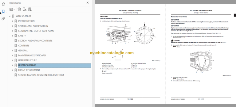 Hitachi ZX19-6 Hydraulic Excavator Technical and Workshop