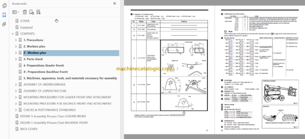 Hitachi EX5500-5 Technical and Assembly Procedure and Workshop Manual