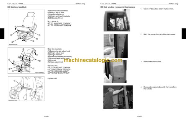 Kubota KX61-3 KX71-3 Excavator Code No.97899-61050 Workshop Manual