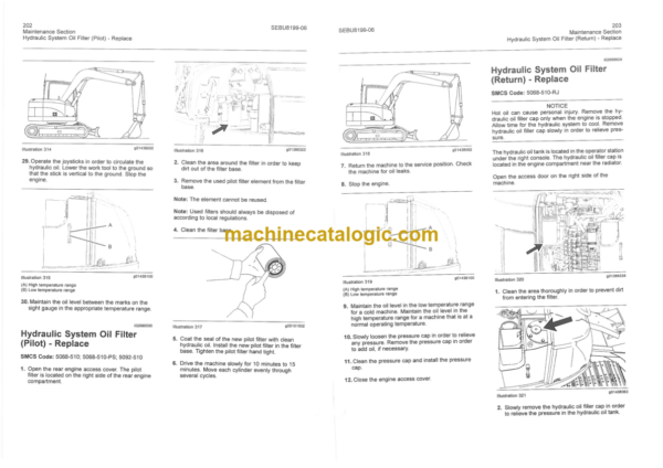 CAT 308D CR Excavator Operation and Maintenance Manual