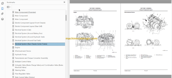 Hitachi ZW550-6 Wheel Loader Technical and Workshop Manual