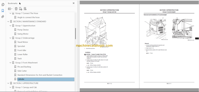 Hitachi ZX20U-5B Hydraulic Excavator Technical and Workshop Manual