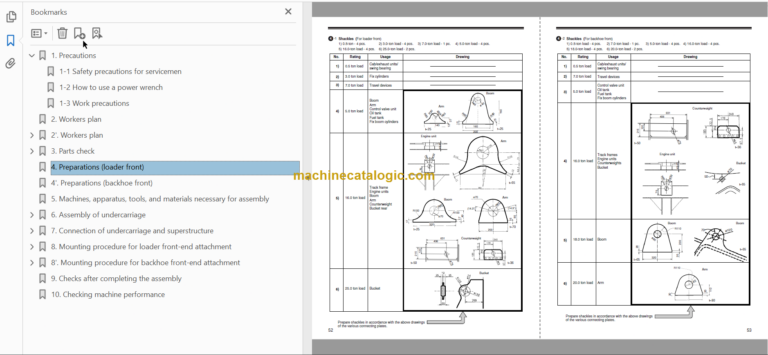 Hitachi EX5500-6 Hydraulic Excavator Technical and Assembly Procedure and Workshop Manual