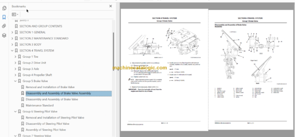 Hitachi ZW550-6 Wheel Loader Technical and Workshop Manual