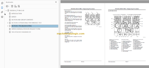 Hitachi EX5500-6 Hydraulic Excavator Technical and Assembly Procedure and Workshop Manual