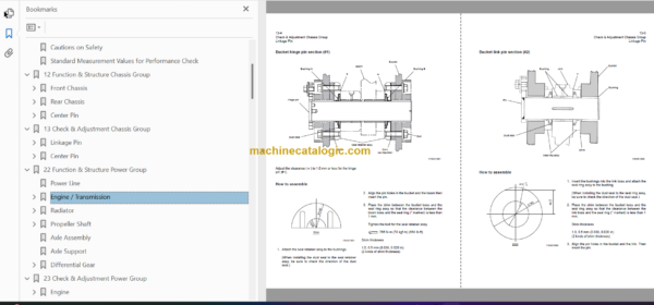 Hitachi ZW550-G Wheel Loader Technical and Workshop Manual