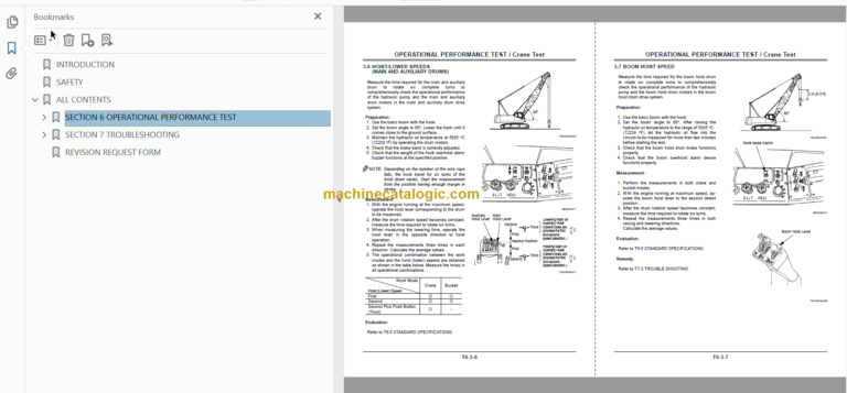 Hitachi CX700 Crawler Crane Technical and Workshop Manual