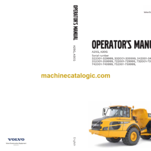 Volvo A25G A30G Operators Manual