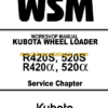 Kubota U35 Excavator Code No.97899-60640 Workshop Manual