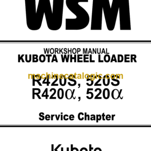 Kubota U35 Excavator Code No.97899-60640 Workshop Manual