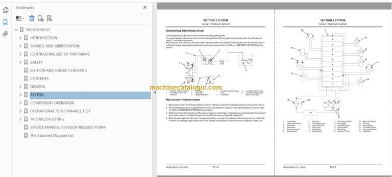 Hitachi ZX26U-6 Hydraulic Excavator Technical and Workshop Manual