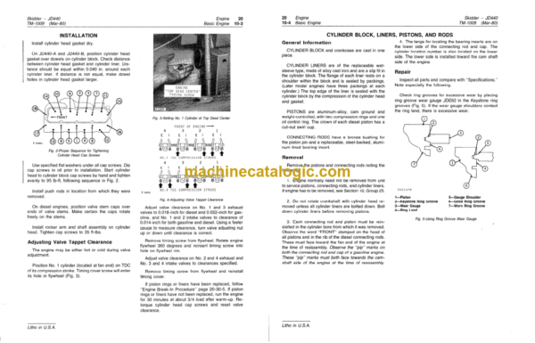 John Deere 440 440A and 440B Skidders Engine Manual